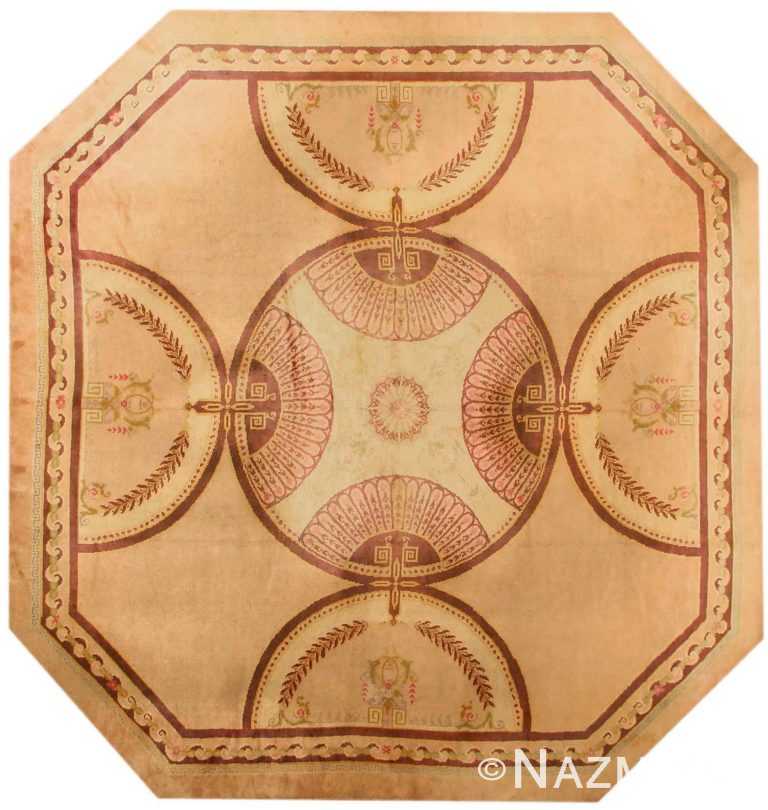 Antique Savonnerie French Rug 43724 Nazmiyal