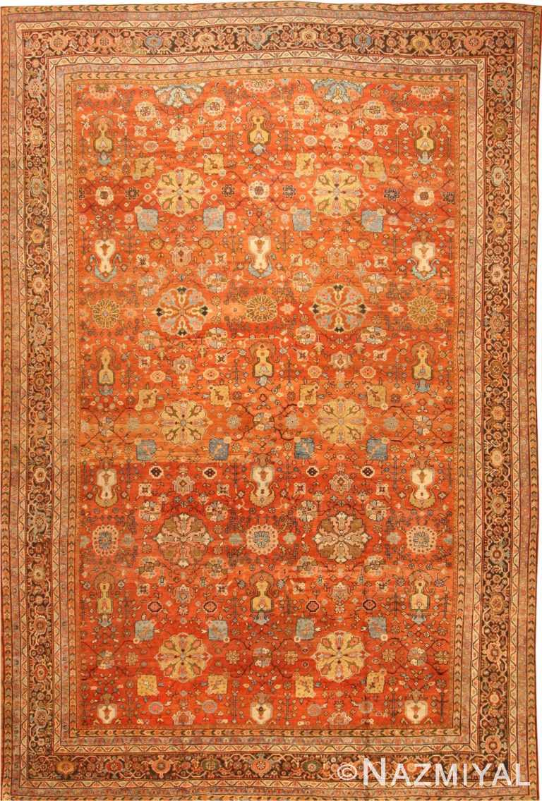 Antique Sultanabad Persian Carpet 41594 Detail/Large View