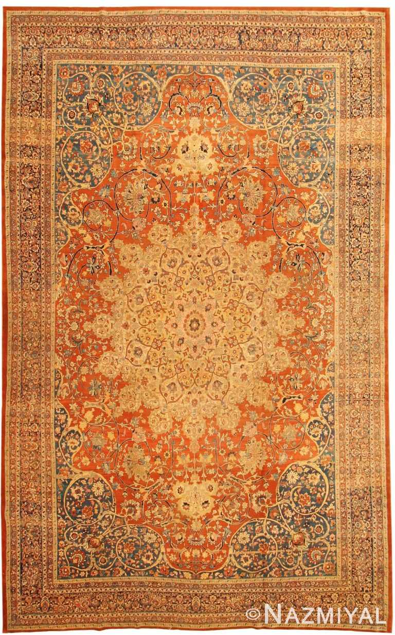 Antique Tabriz Persian Rug 43355 Nazmiyal
