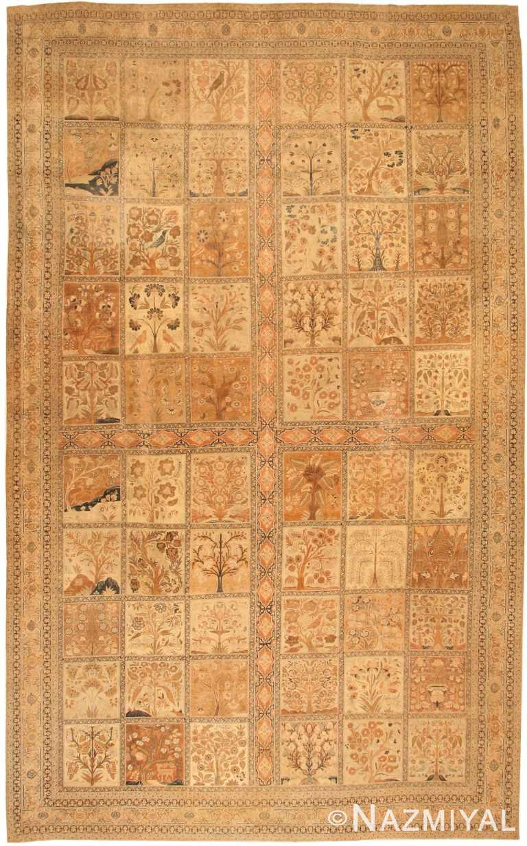 Antique Tabriz Persian Carpet 43369 Nazmiyal