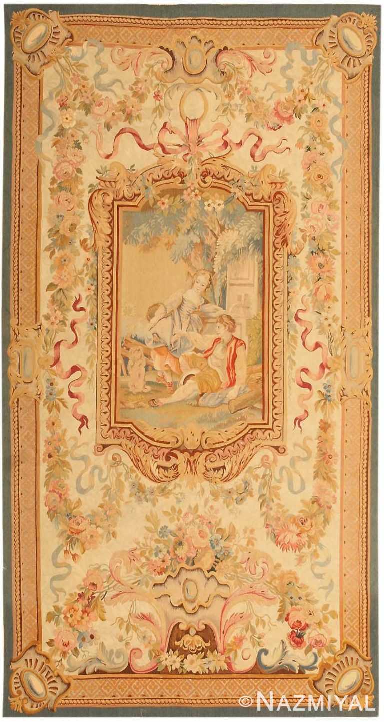 Antique English Tapestry Rug 43936 Nazmiyal