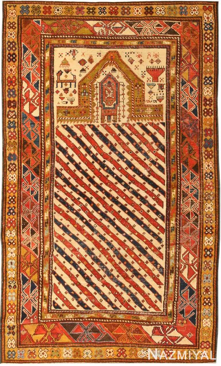 Antique Dagestan Rug #3162 by Nazmiyal Antique Rugs