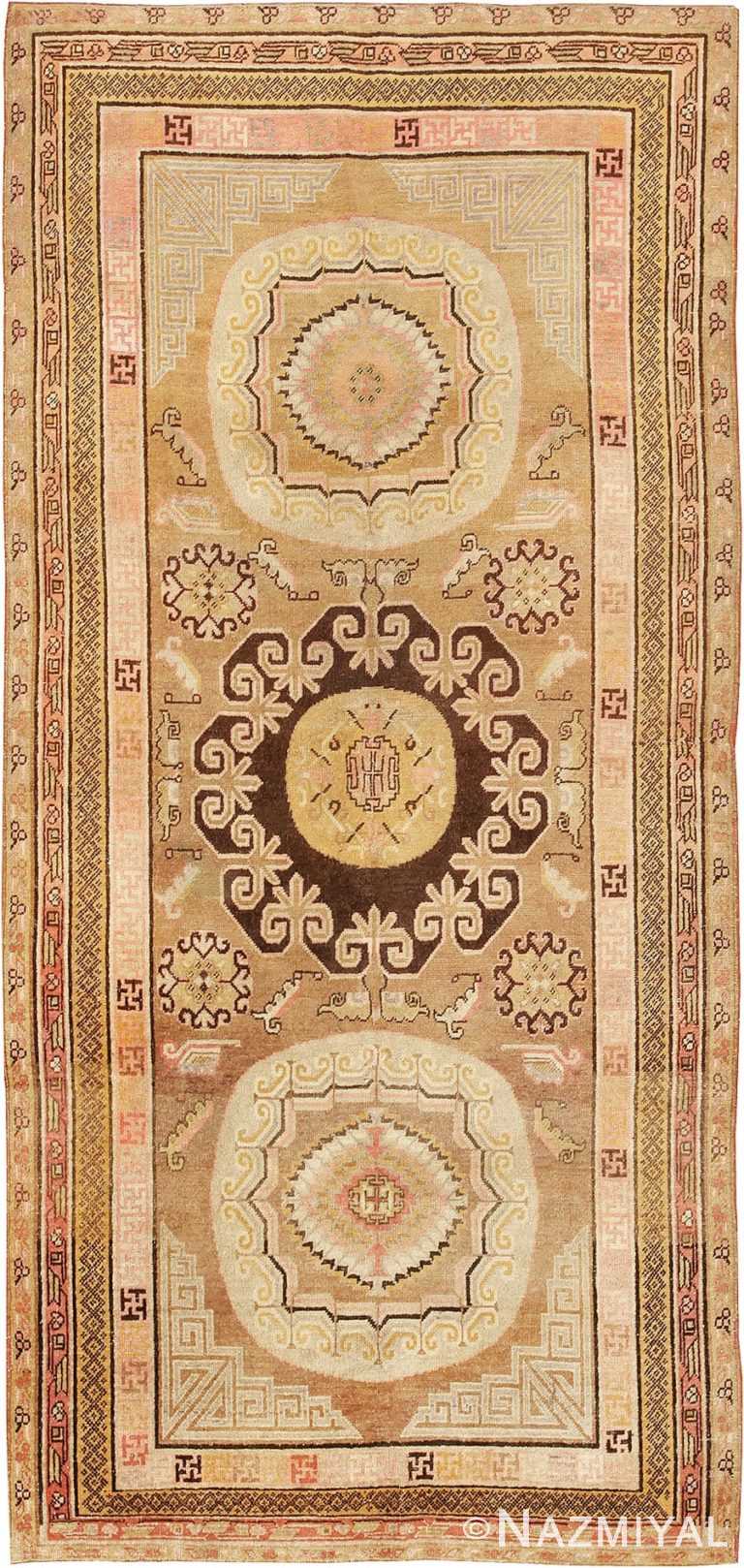 Antique Khotan Oriental Runner Rug #44940 by Nazmiyal Antique Rugs