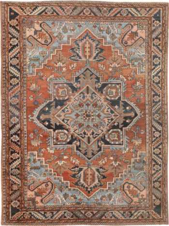 antique persian heriz serapi rug 44802 Nazmiyal