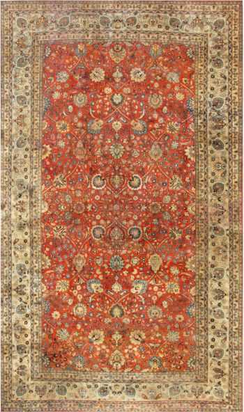 Large Antique Tabriz Persian Carpet 44813 by Nazmiyal Antique Rugs