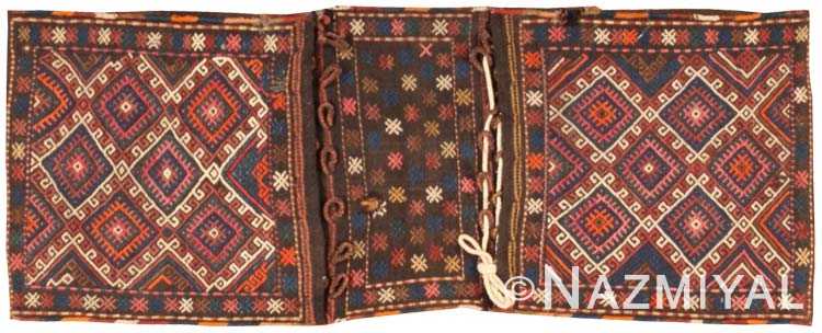 Antique Afghan Saddlebag #43933 by Nazmiyal Antique Rugs