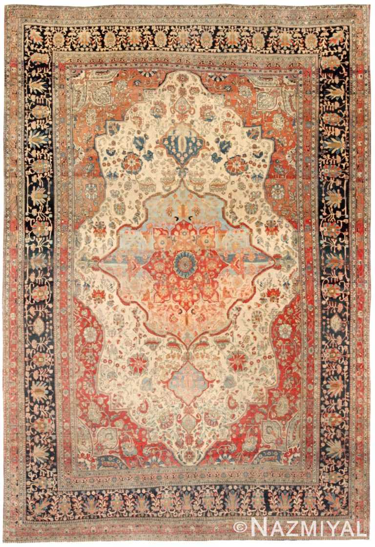 Antique Mohtashem Kashan Persian Rug 44806 Detail/Large View