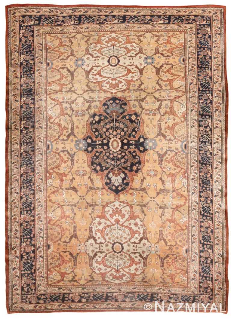 Antique Silk Bidjar Persian Rug 8002 Nazmiyal Antique Rugs