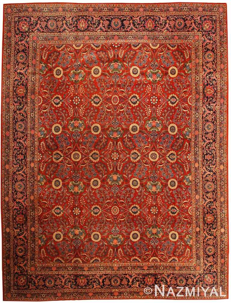 Antique Kashan Persian Rug 43628 Detail/Large View