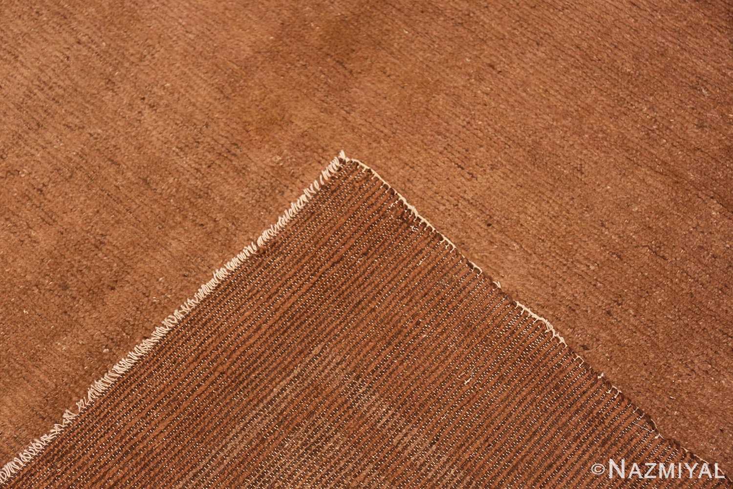 Weave beautiful earthtone square size Antique Mongolian rug 44892 by Nazmiyal