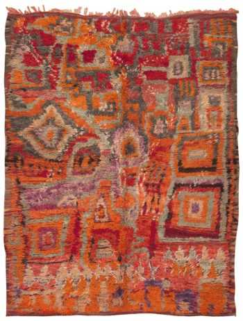 Vintage Moroccan Carpet 45381 Detail/Large View