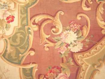 Antique Aubusson French Rug 3182 Detail/Large View