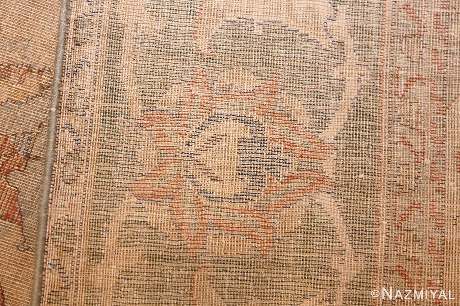 antique 17th century silk persian polonaise rug 40787 weave Nazmiyal