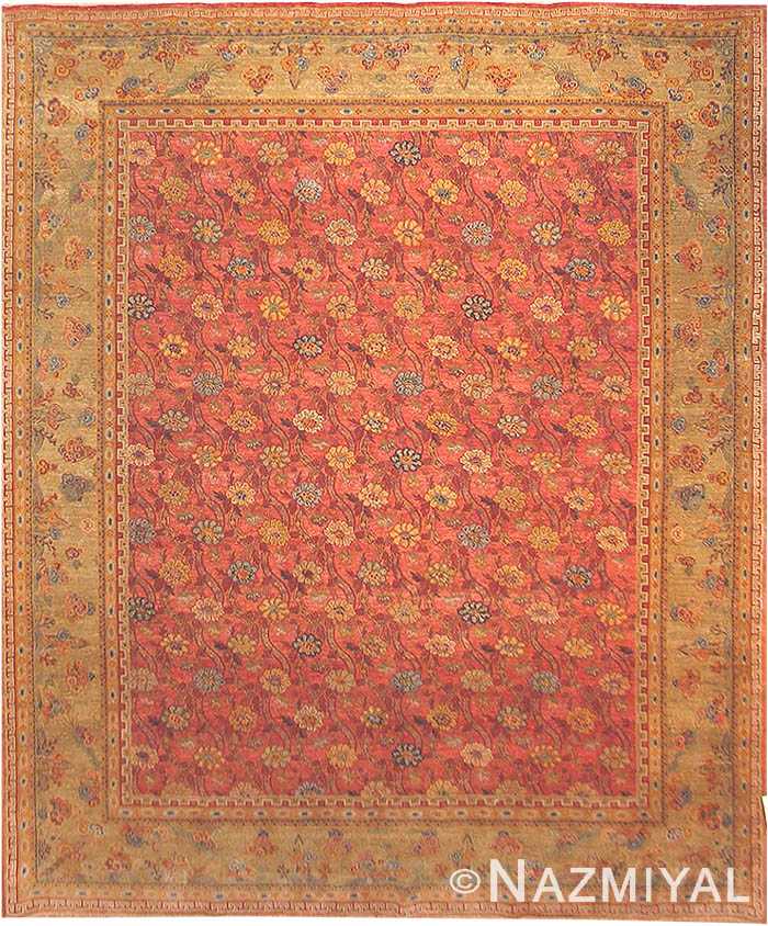 Floral Modern Oriental Agra Rug 17878 Nazmiyal Antique Rugs   Detail 17878 