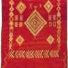Vintage Red Long And Narrow Moroccan Rug #45686 by Nazmiyal Antique Rugs