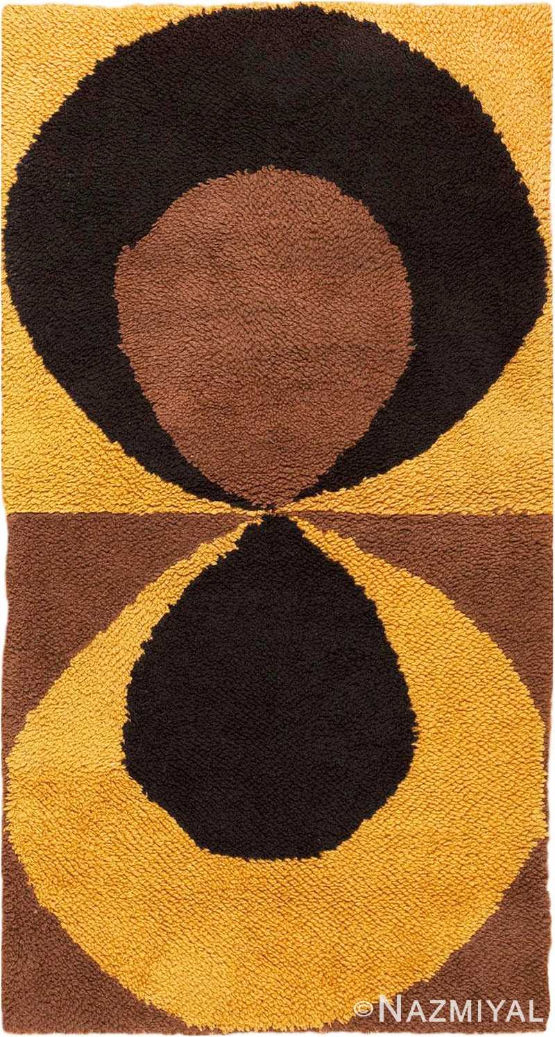 Small Vintage Swedish Pile Area Rug #45667 by Nazmiyal Antique Rugs