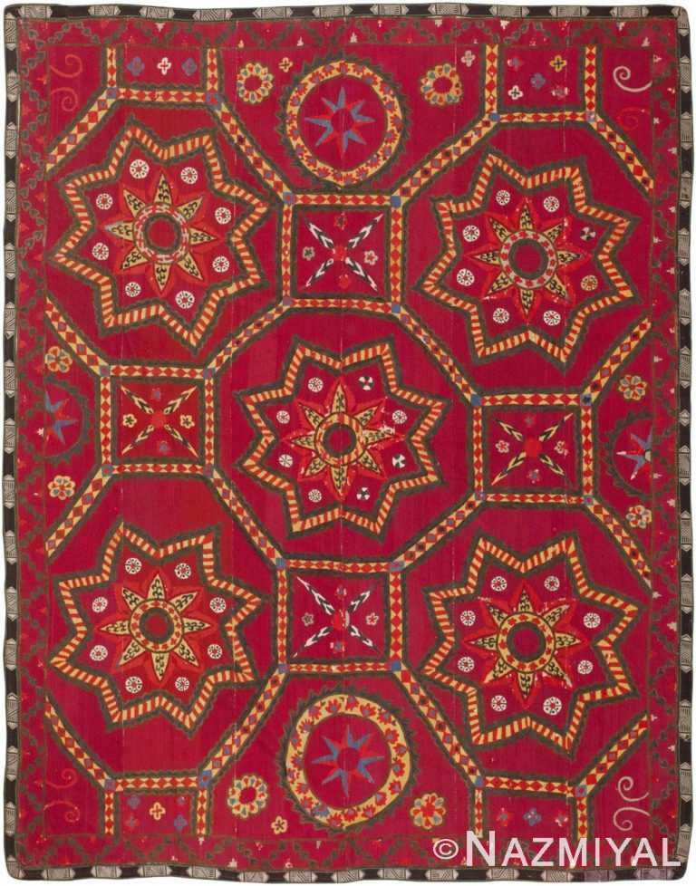 Antique Suzani Textile 45695 Detail/Large View