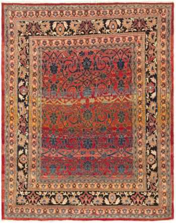 Antique Tabriz Rug Persian Carpet 45762 Detail by Nazmiyal Antique Rugs