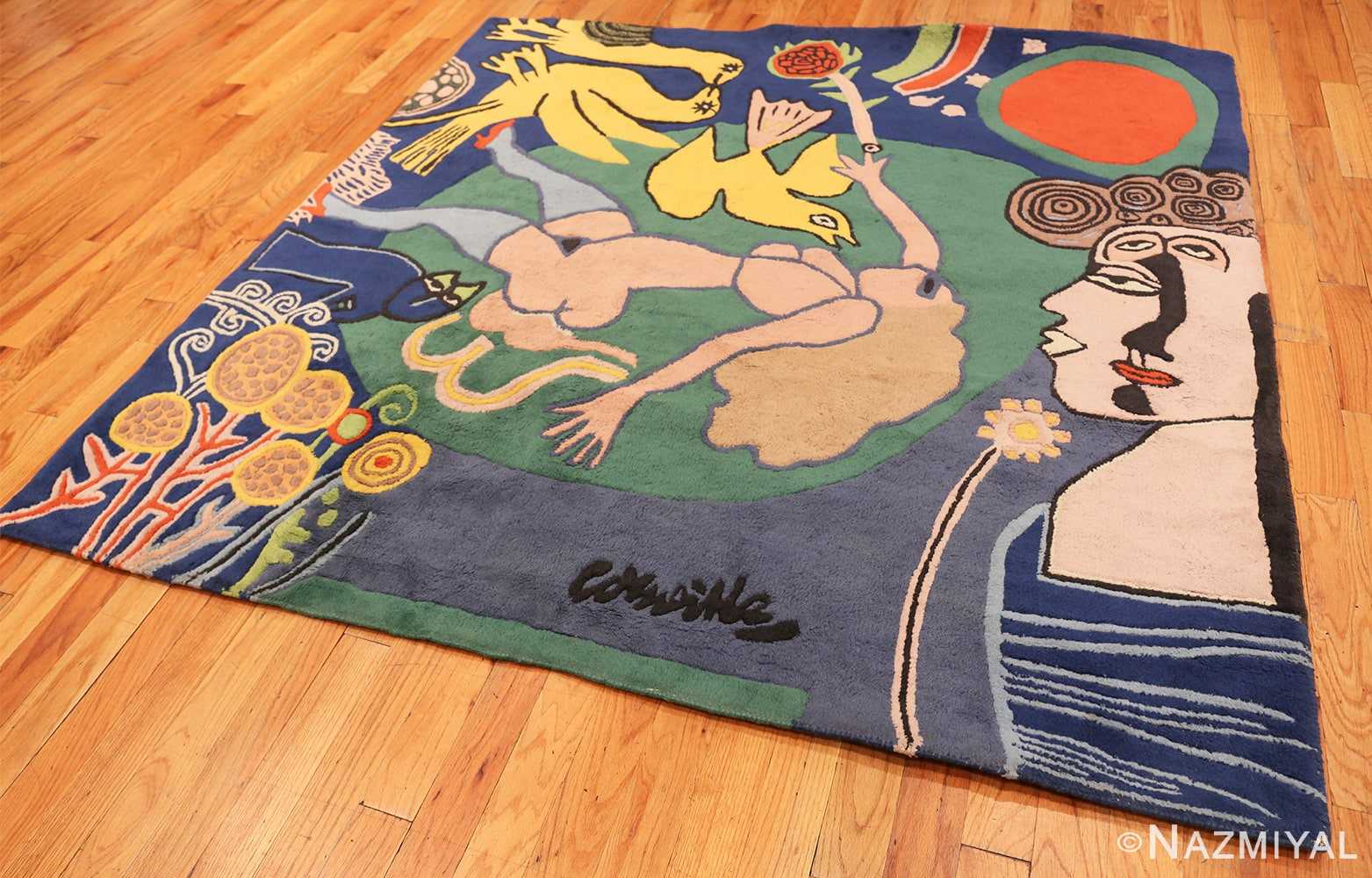 Full vintage Swedish rug designed by Corneille 45797 Nazmiyal collection