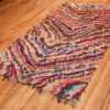 Full Vintage Moroccan Boucherouite rug 45825 by Nazmiyal