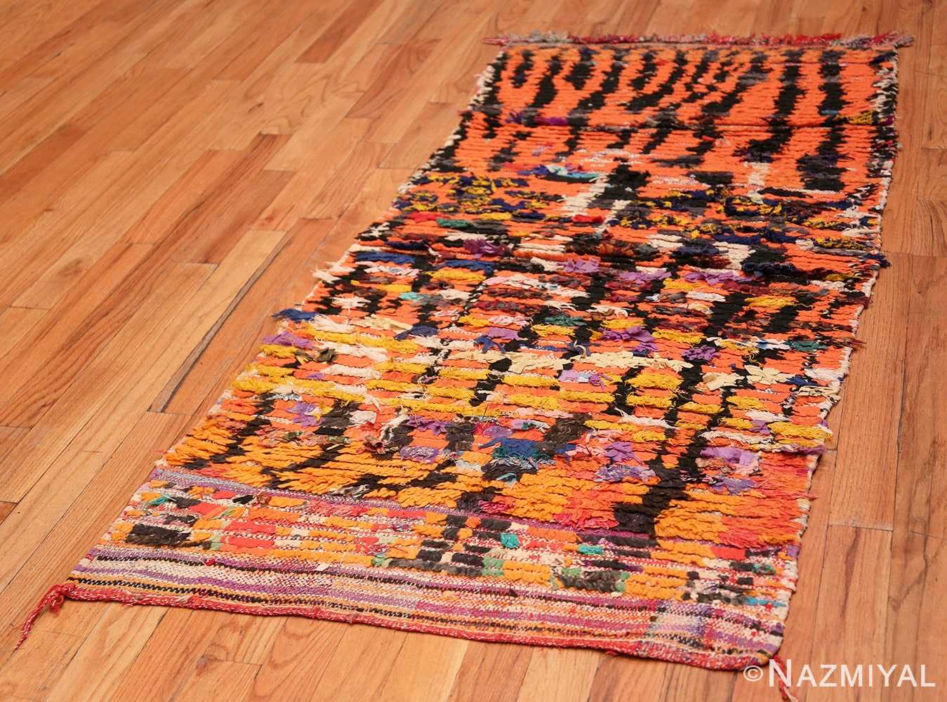 Vintage Moroccan Boucherouite Rug 45823 Nazmiyal Antique Rugs