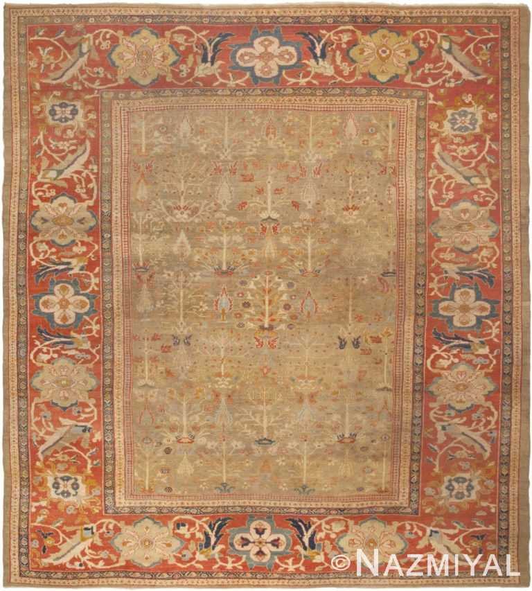 Antique Ziegler Sultanabad Carpet 44630 Nazmiyal Antique Rugs