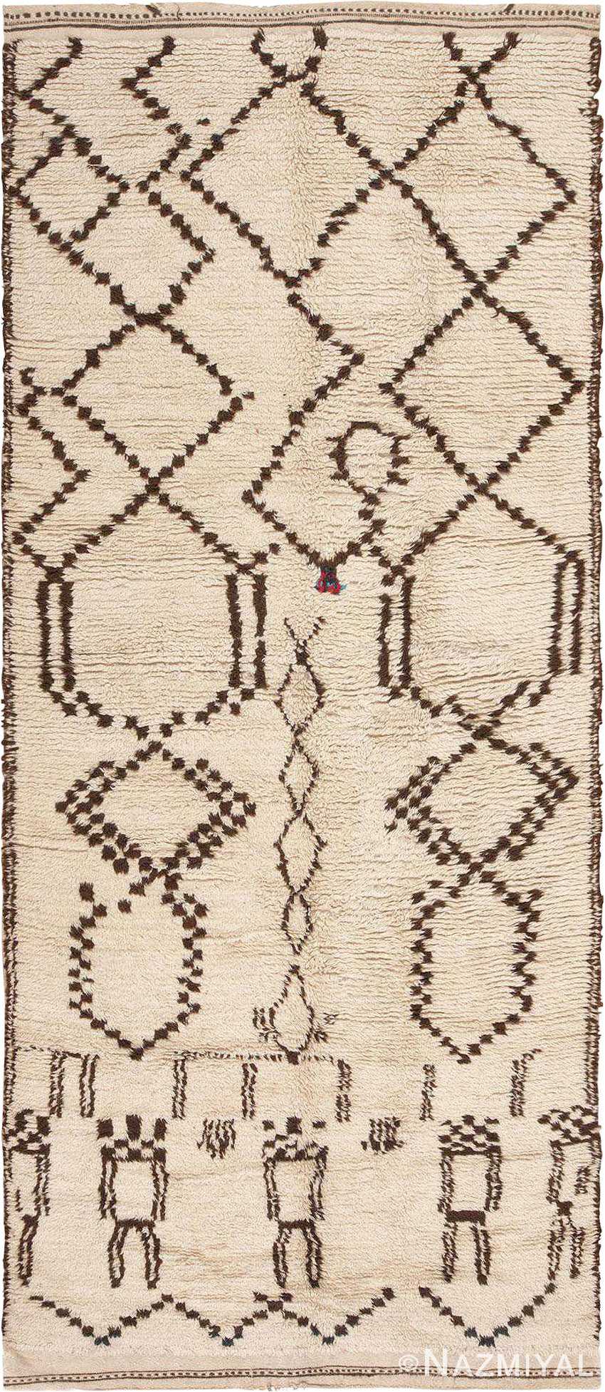 Vintage Moroccan Berber Area Rug #46039 by Nazmiyal Antique Rugs