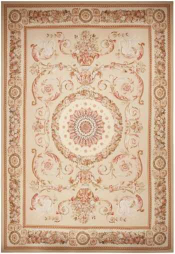 Modern Aubusson Rug 44693 Detail/Large View