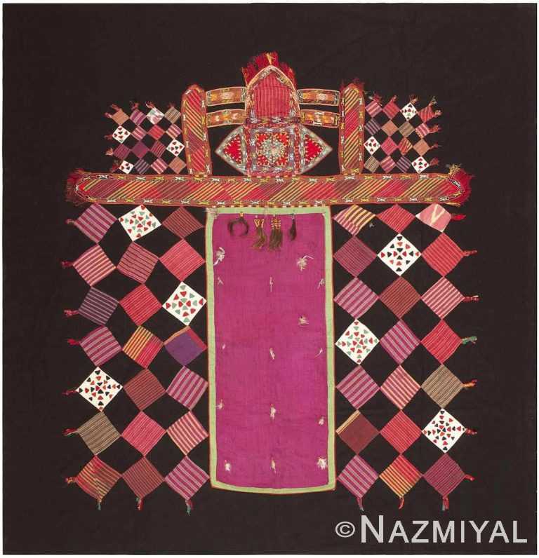 Antique Uzbekistani Horse Cover Textile #46141 by Nazmiyal Antique Rugs