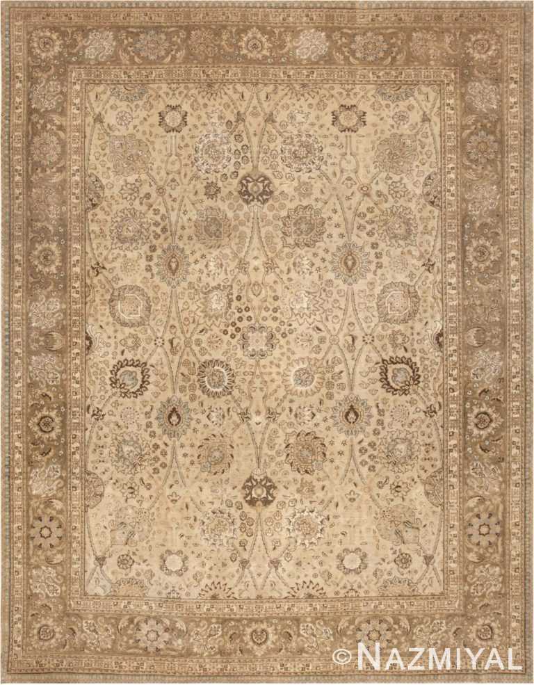 Grey Room Size Vintage Persian Tabriz Rug #45768 by Nazmiyal Antique Rugs