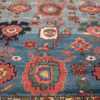 Oversized Blue Antique Persian Malayer Geometric Rug 45761 Red Leaves Nazmiyal