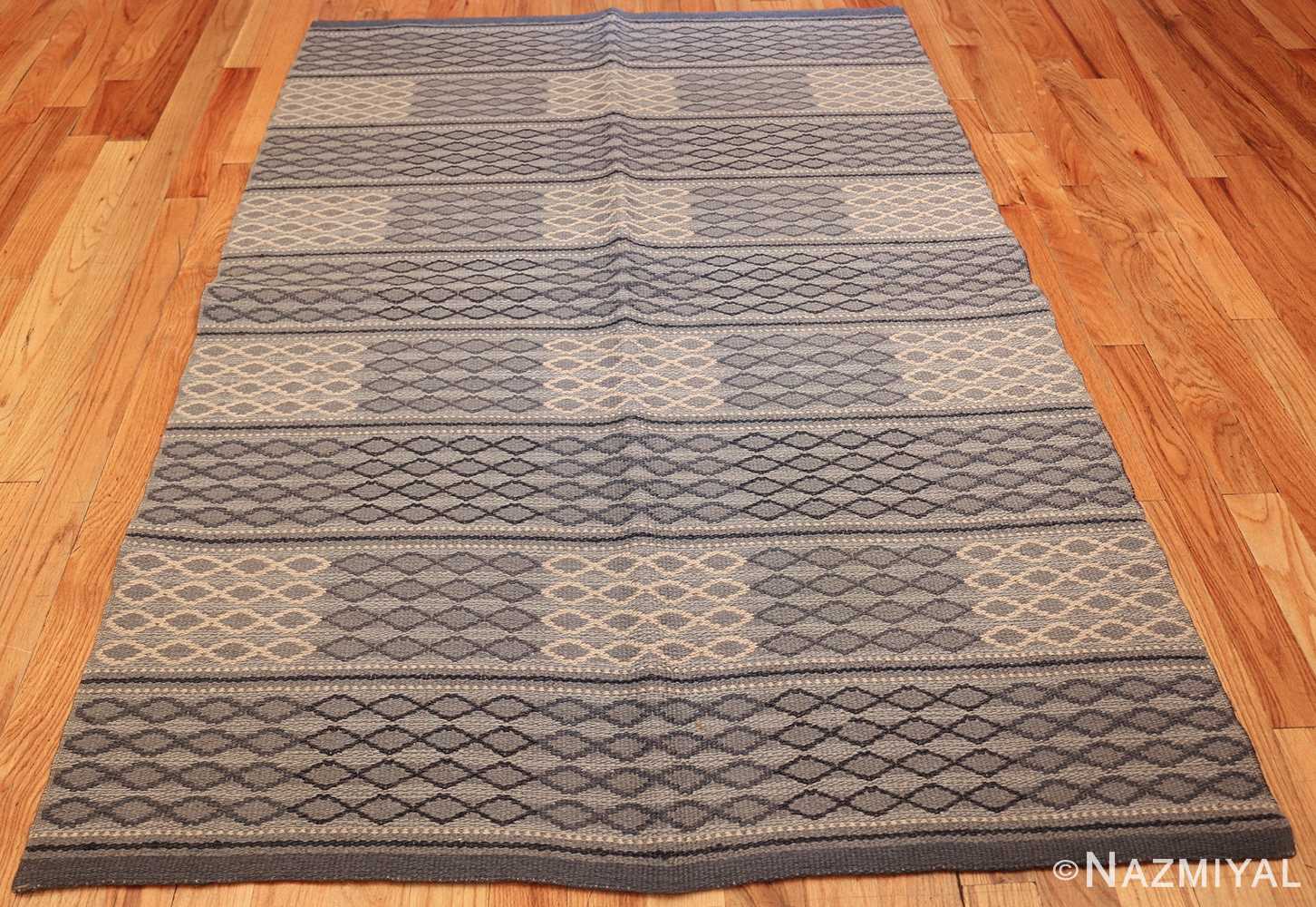 vintage swedish double sided rug 46236 whole Nazmiyal