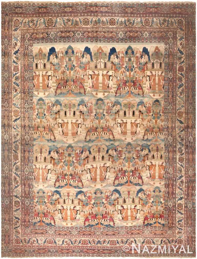 Antique Persian Kerman Rug 46172 Detail/Large View