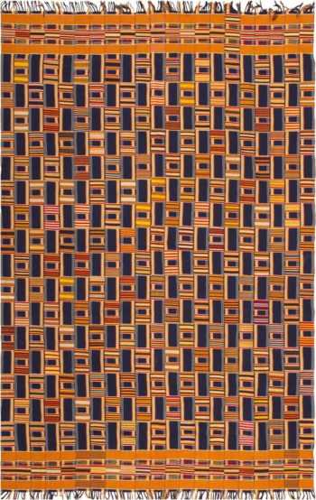Antique African Ewe Kente Cloth Textile #46376 by Nazmiyal Antique Rugs