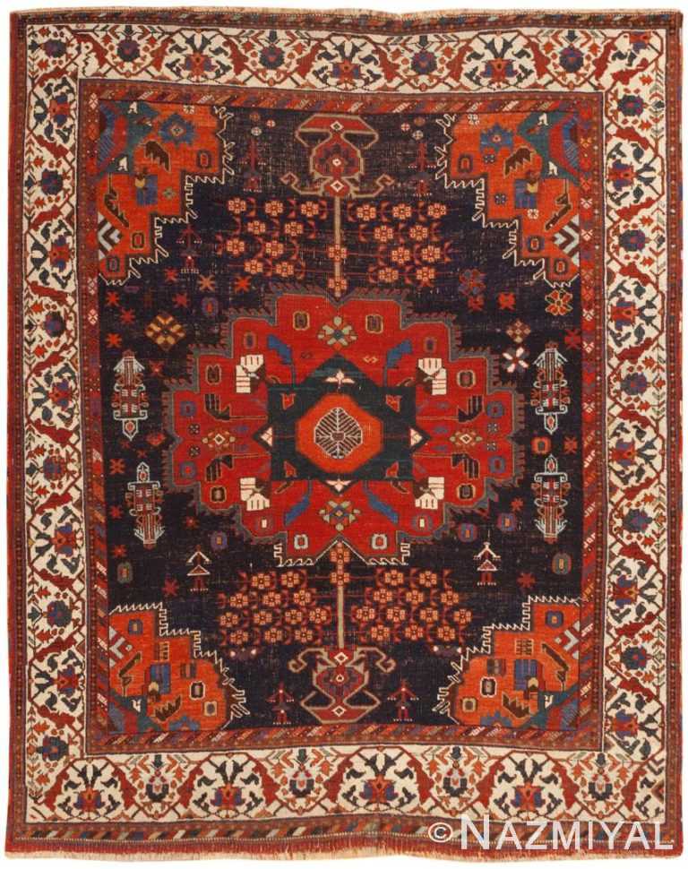 Antique Persian Afshar Rug 46324 Nazmiyal Antique Rugs