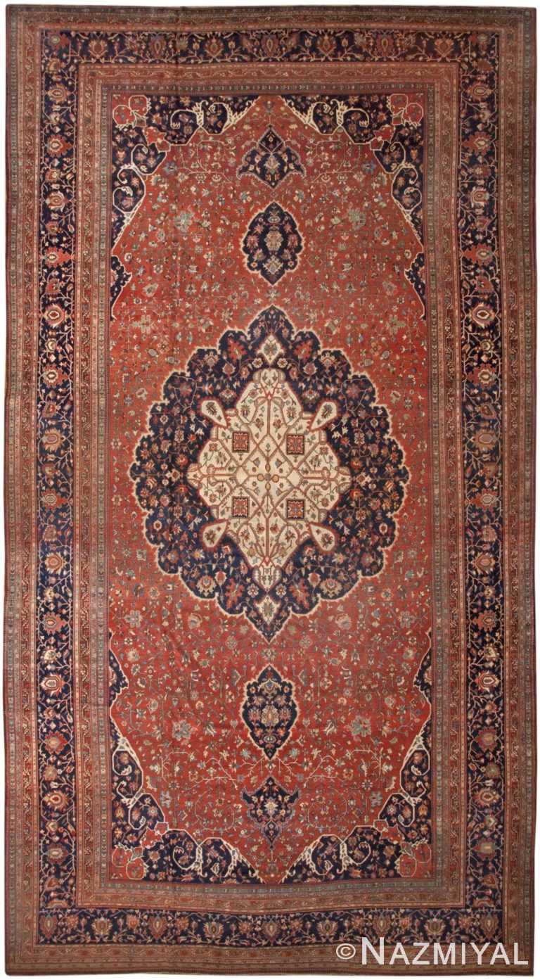 Antique Persian Farahan Sarouk Rug 46397 Detail/Large View