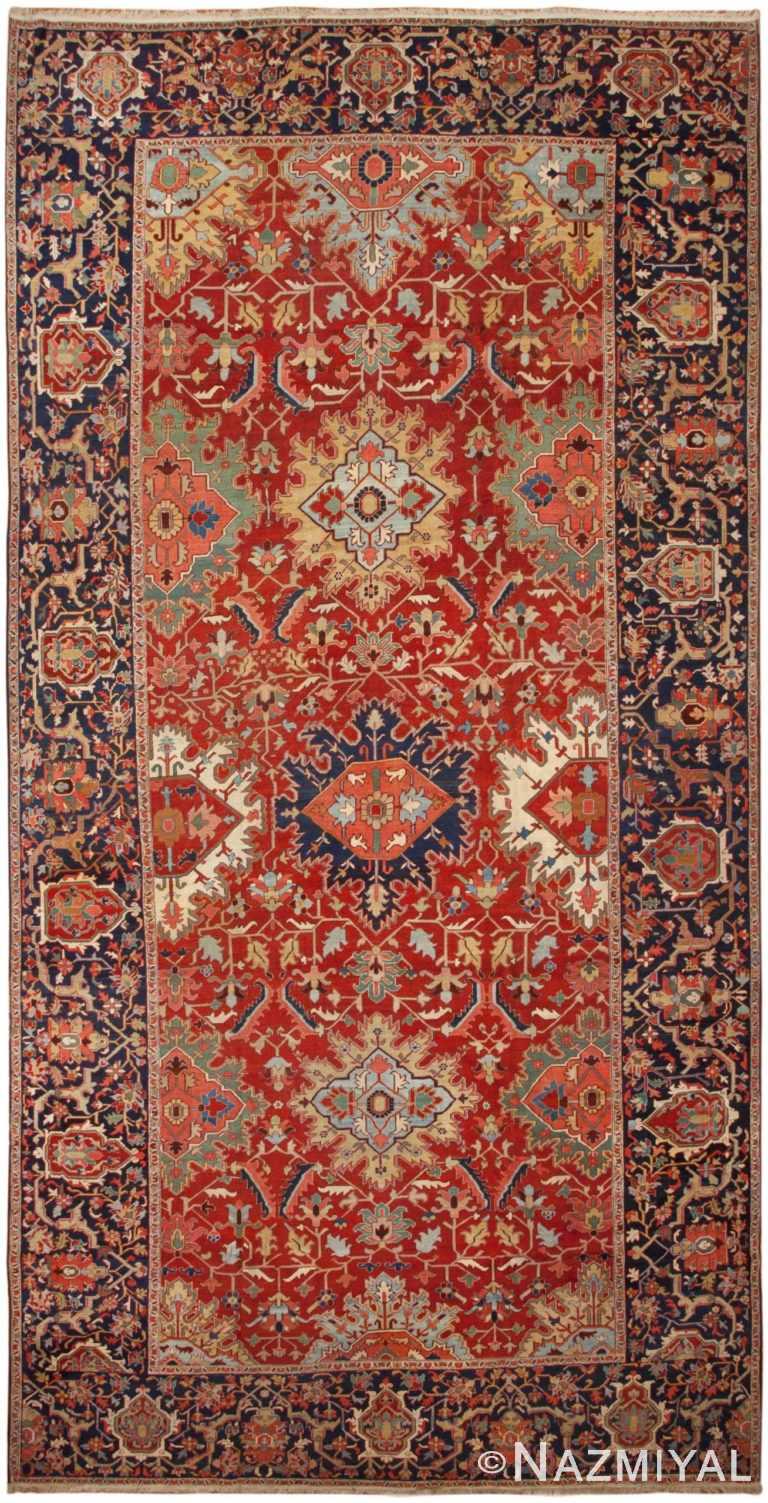 Antique Persian Heriz Rug 46408 Detail/Large View