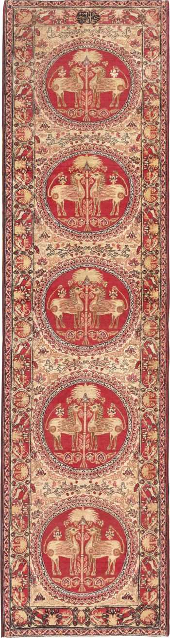 Antique Persian Kerman Runner Rug #45802 by Nazmiyal Antique Rugs