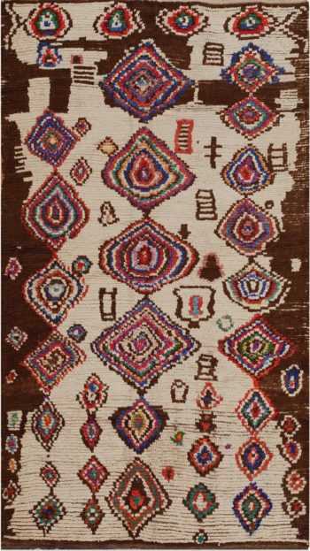 Vintage Mid Century Folk Art Moroccan Rug #46512 by Nazmiyal Antique Rugs