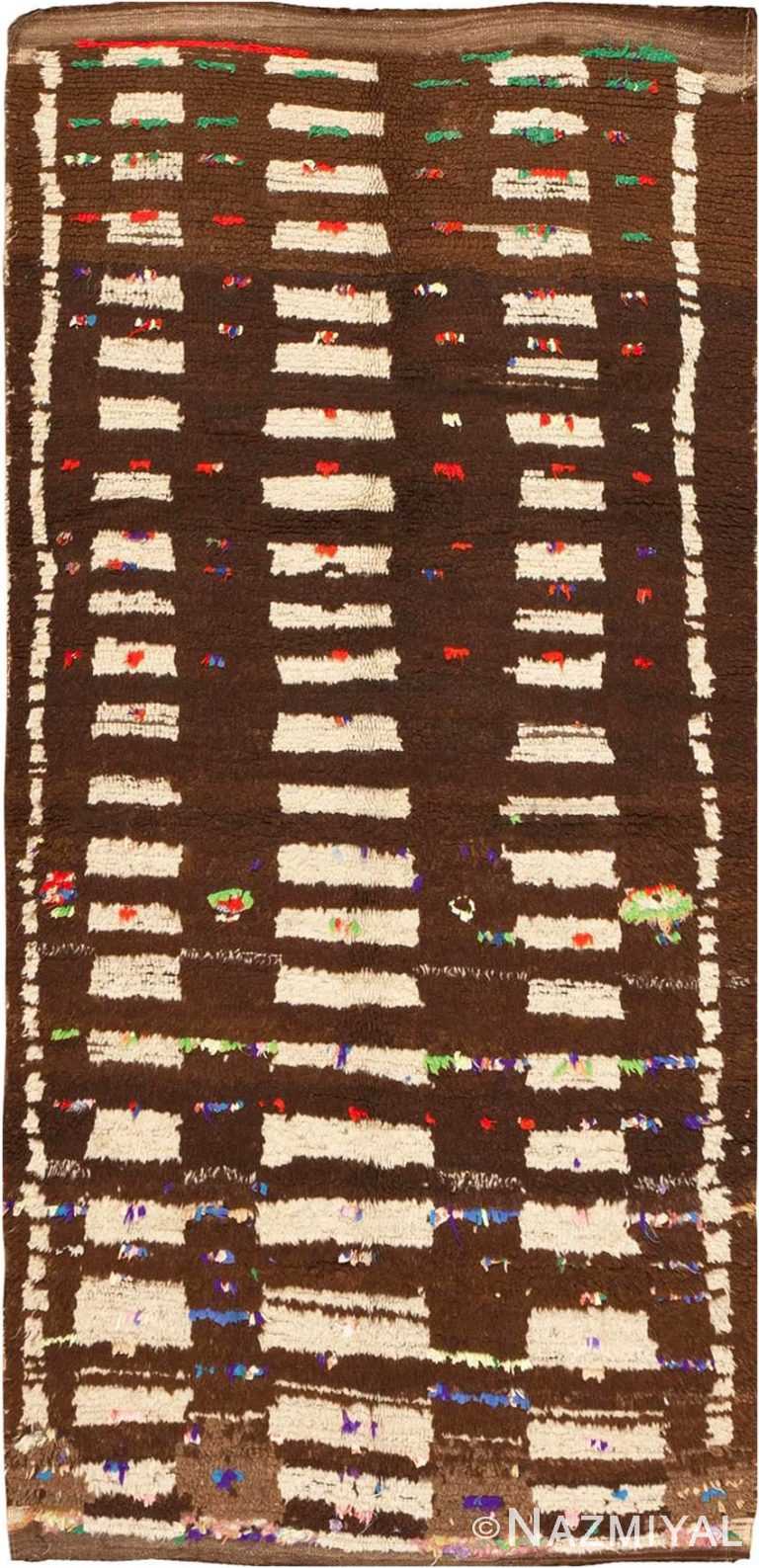 Picture of Vintage Mid Century Moroccan Berber Rug 46441 from Nazmiyal Antique Rugs in NYC