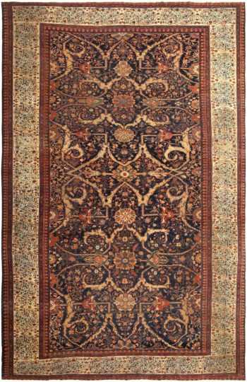 Antique Persian Farahan Sarouk Rug 46565 Detail/Large View
