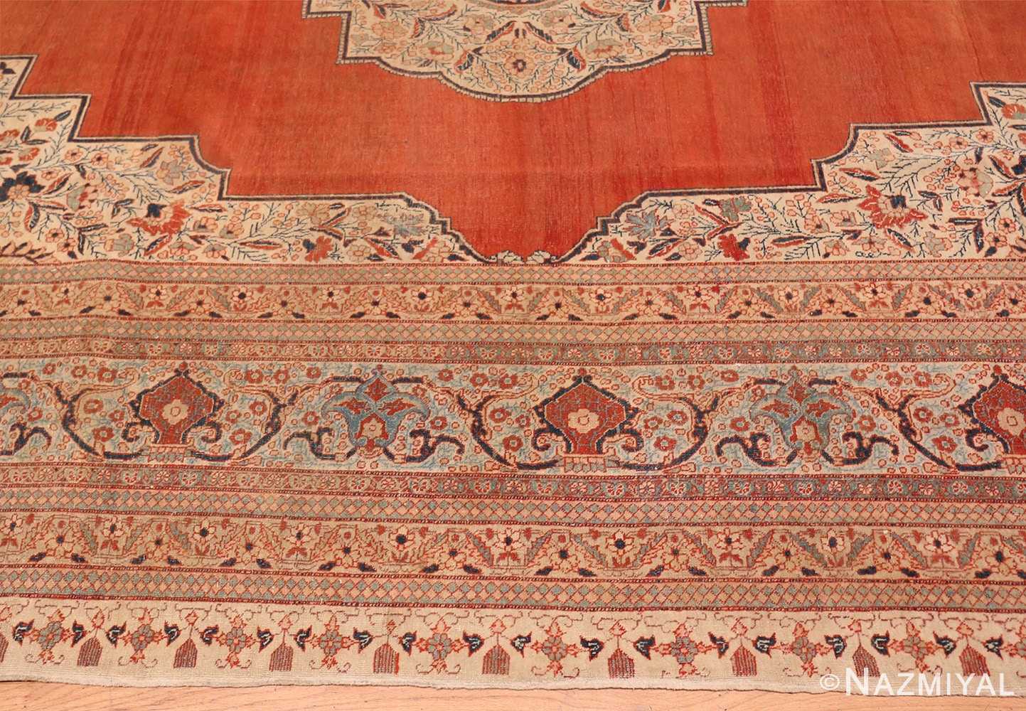 Border Antique Persian Tabriz rug 45765 by Nazmiyal