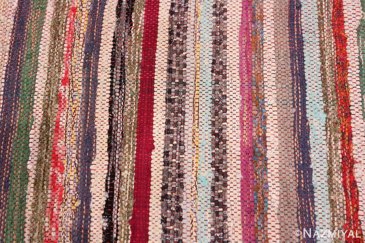 Vintage Swedish rag rug Scandinavian Rag Rug