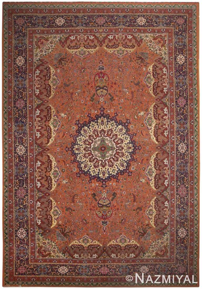 Antique Persian Tabriz Rug 46745 Nazmiyal Antique Rugs