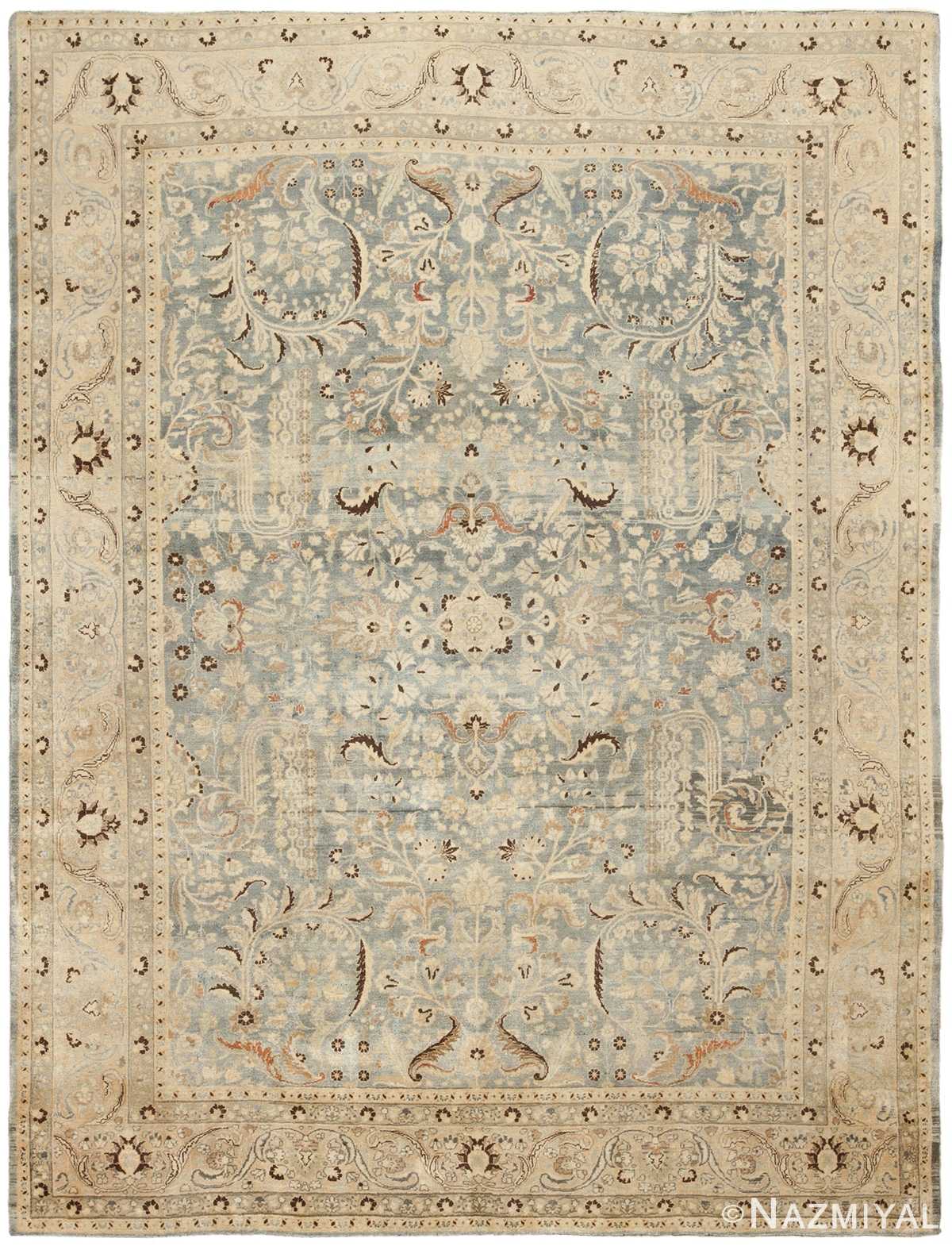 Antique Washed Out Light Blue Persian Khorassan Area Rug 46767 Nazmiyal ...