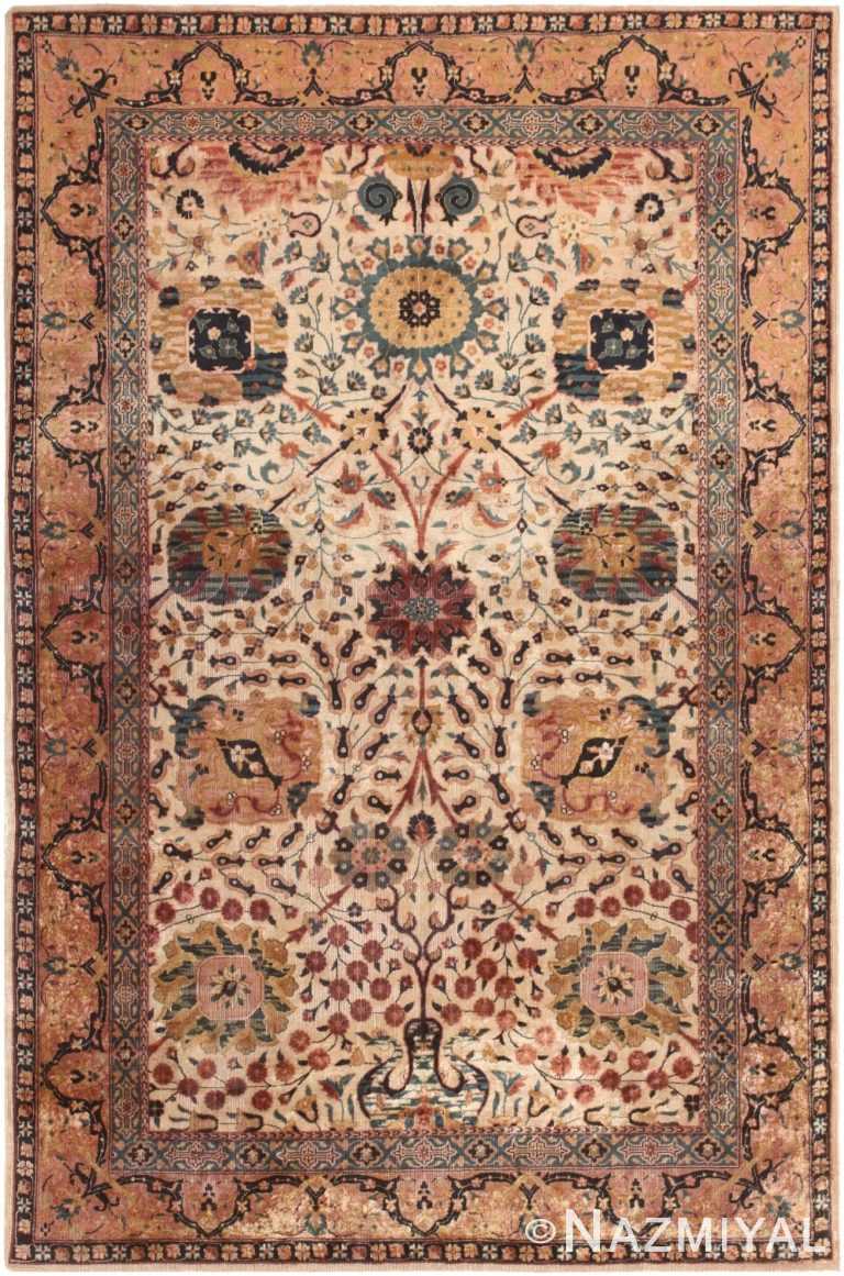Antique Indian Carpet #46251 by Nazmiyal Antique Rugs