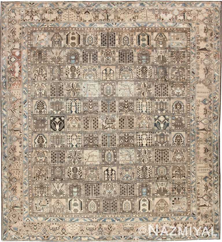 Antique Persian Bakhtiari Carpet #43651 by Nazmiyal Antique Rugs