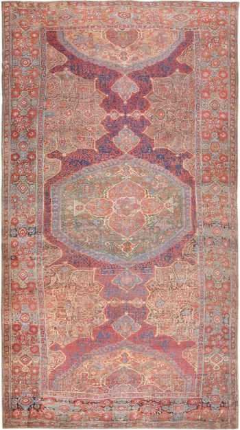 Antique Smyrna Oushak Carpet 47072 Nazmiyal