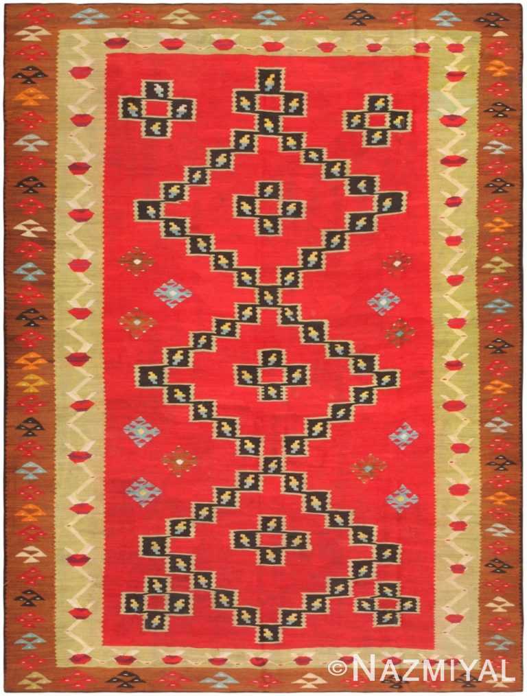 Antique Romanian Bessarabian Kilim 46918 Nazmiyal Antique Rugs