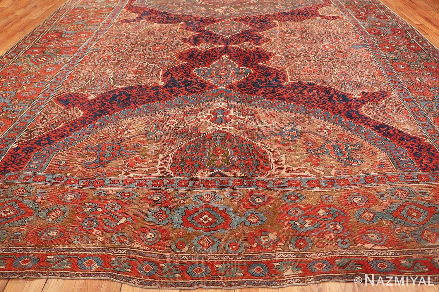 Oversize Carpet Decorative Living Room Rug 4908 Oushak Carpet Large Carpet Vintage Rug 65x111 inches Beige Rug Turkish Rug